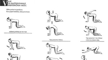 Vaje za raztegovanje hrbteničnih mišic